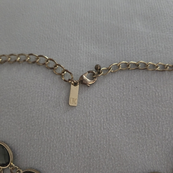 💋11 Yellow/ grey stone statement necklace - Picture 5 of 5